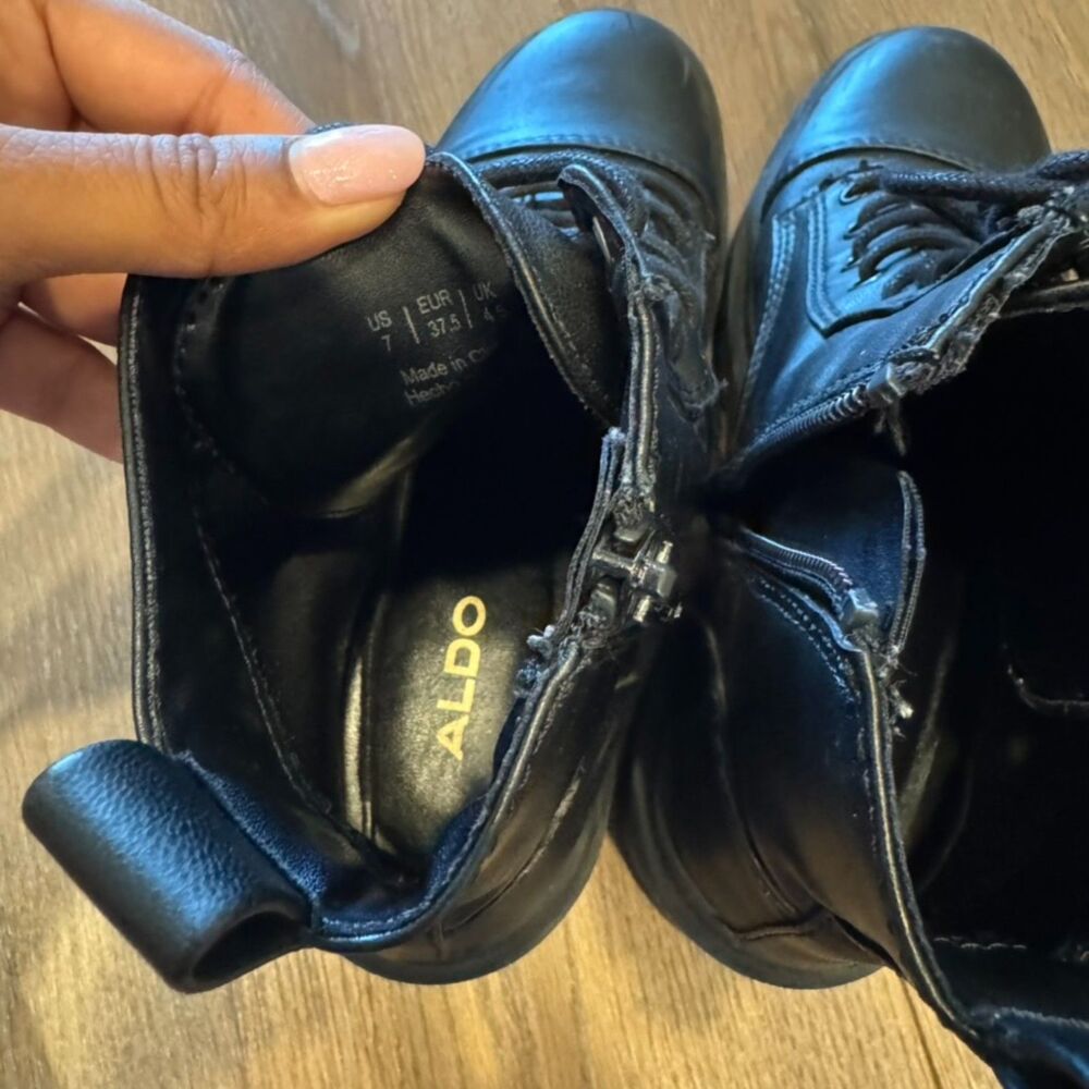 Black ALDO combat boots | Size 7